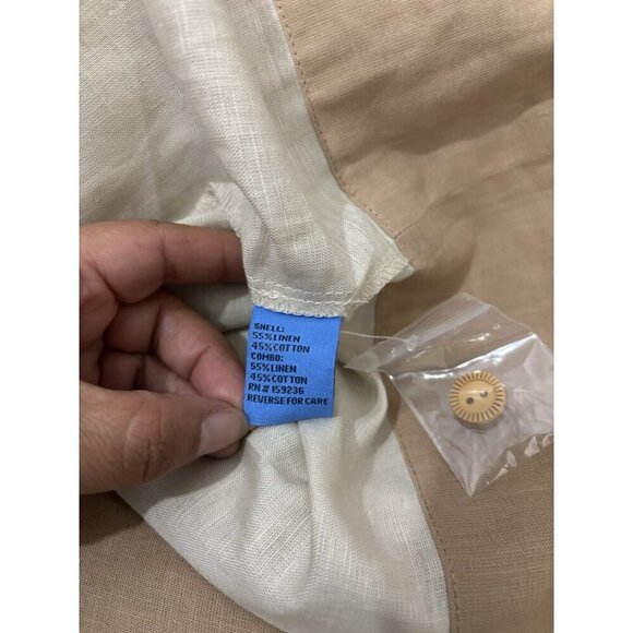 j mclaughlin Tan Beige Tropical Palermo Dress Midi Women XL - Picture 12 of 16